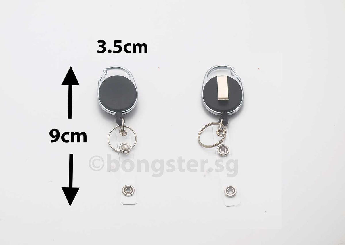 Retractable badge reel with hook – Bongster