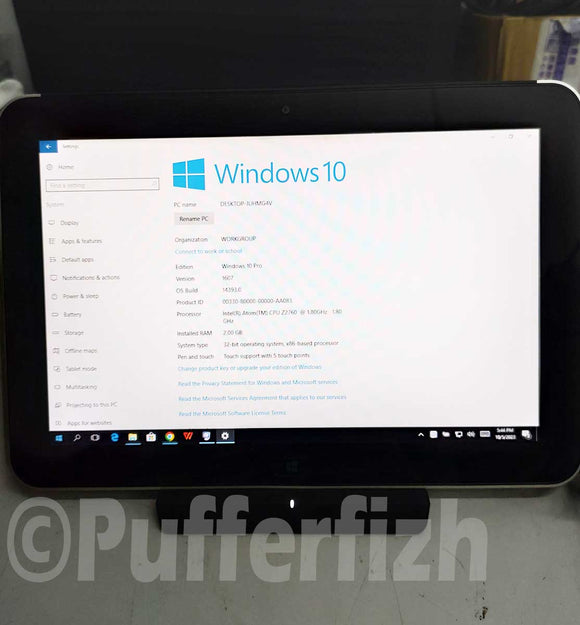 HP Elitepad 900 10.1-inch diagonal windows Tablet