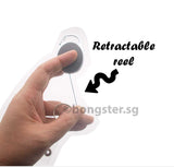 Retractable badge reel with hook
