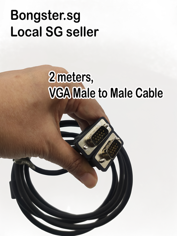 2 meters VGA male to male cable