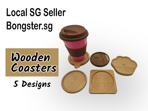 Wooden Cup Coaster 5 designs minimalist look