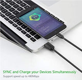 Ugreen 10836 USB 2.0 to Microusb Cable 1 meter Black Charge and Sync Cable