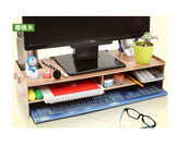 Wooden LCD/LED monitor stand cum table organiser Model B
