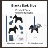 DIY leather Hot Flying Horse material product pack with instructions provided