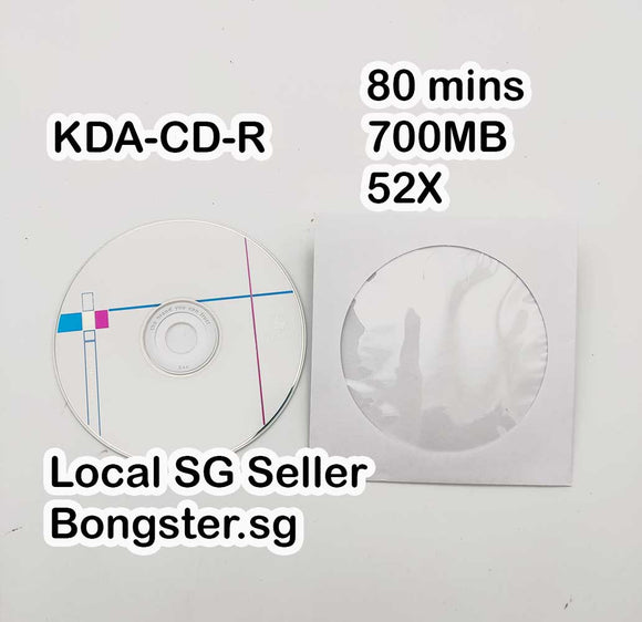 CD-R single use with sleeve 10 pieces per set