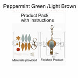 DIY leather Hot Air Balloon material product pack with instructions provided