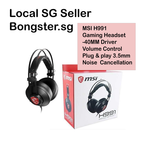 MSI H991 Gaming Headset Over Ear Design