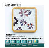 DIY mosaic wood coaster Artistic Series many designs