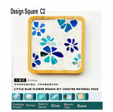 DIY mosaic wood coaster Artistic Series many designs