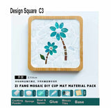 DIY mosaic wood coaster Artistic Series many designs