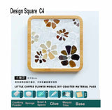 DIY mosaic wood coaster Artistic Series many designs