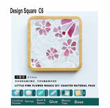 DIY mosaic wood coaster Artistic Series many designs