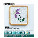 DIY mosaic wood coaster Artistic Series many designs