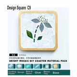 DIY mosaic wood coaster Artistic Series many designs