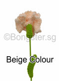 Crochet knitted Carnation flower for gift idea home decor