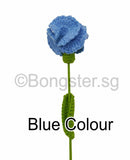 Crochet knitted Carnation flower for gift idea home decor