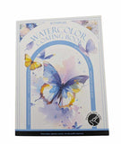 Watercolour painting book with paint and paintbrush 7 designs DIY adults and kids