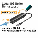Ugreen USB3.0 Hub with Gigabit Ethernet Adapter 50624