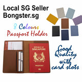 Passport holder cover with card slots synthetic leather