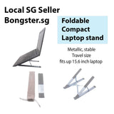 Metallic Foldable laptop stand lightweight compact travel height adjustable