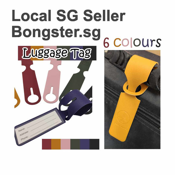 Luggage Travel Name Tag Travel PU Leather 6 colours
