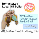 DIY leather Hot Air Balloon material product pack with instructions provided