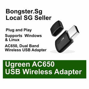 Ugreen USB Wireless Adapter AC650 Dual Band 20204