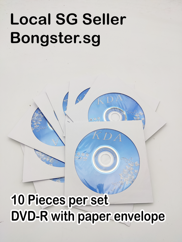 DVD-R single use with sleeve 10 pieces per set