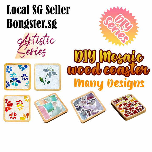 DIY mosaic wood coaster Artistic Series many designs