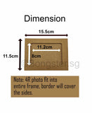 Kraft paper photo frame fits 4R photo with pegs and rope DIY 10 pieces per pack