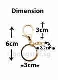 DIY keychain ring with lobster clip Gold 10 pieces per lot