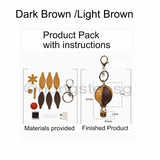 DIY leather Hot Air Balloon material product pack with instructions provided