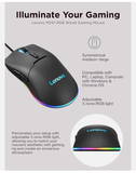 Lenovo M210 RGB Gaming Mouse wired up to 8000DPI 7 buttons