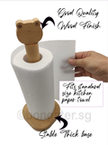 Wooden Kitchen towel stand holder