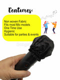 Disposable microphone cover non woven individually pack Black