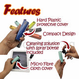 Screen Cleaner with micro fibre cloth spray bottle compact for phone tablet laptop