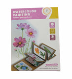 Watercolour painting papers Accordian frame style with paint and paintbrush DIY adults and kids