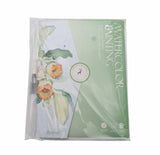 Watercolour painting papers with paint and paintbrush 2 designs DIY adults and kids