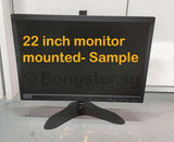 Monitor stand mount vesa fits 17 to 35 inch Black height adjustable