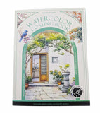 Watercolour painting book with paint and paintbrush 7 designs DIY adults and kids