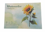 Watercolour painting papers 20 sheets with paint and paintbrush DIY adults and kids