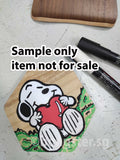 5 pieces DIY Wood pieces for crafting painting coaster artwork