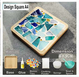 DIY mosaic wood coaster Artistic Series many designs