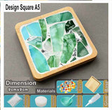DIY mosaic wood coaster Artistic Series many designs