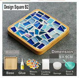 DIY mosaic wood coaster Artistic Series many designs