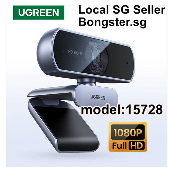 Ugreen HD 1080p webcam with noise reduction mic USB plug and play model 15728