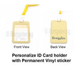 Personalise ID ezlink card tag holder with Vinyl permanent sticker UHOO6634 /6633