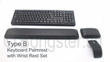 Ergonomic Keyboard palm rest with matching wrist rest bundle set