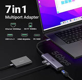 Ugreen USB C to HDMI, USB3.0 microsd SD card reader ethernet port 60515