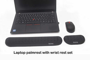 Ergonomic keyboard palm rest with wrist rest set